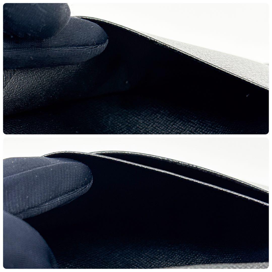 ルイヴィトン エピ ポルトフォイユ トレゾール 二つ折り財布 黒 ブラック