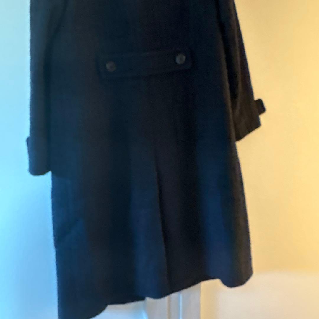 Paul Stuart ダークネイビーツイード　 ロングコート サイズ4
