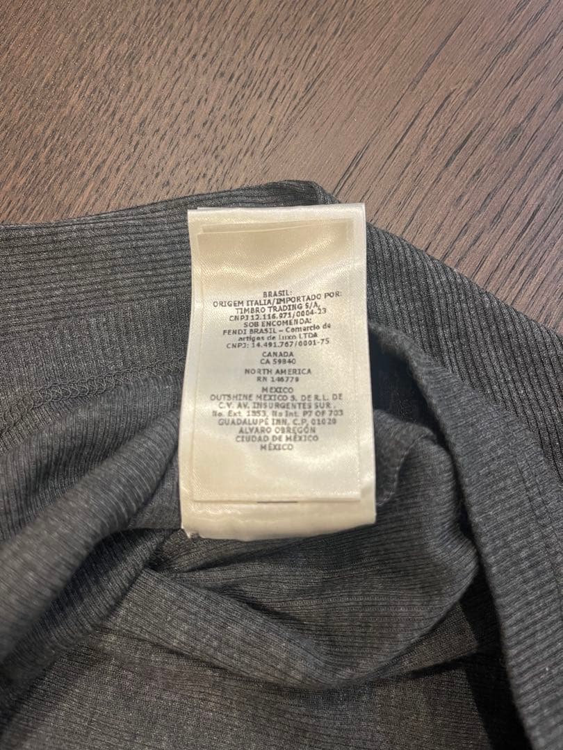 【正規品】FENDI リブ タートルネック グレー XS相当 イタリア製 美品