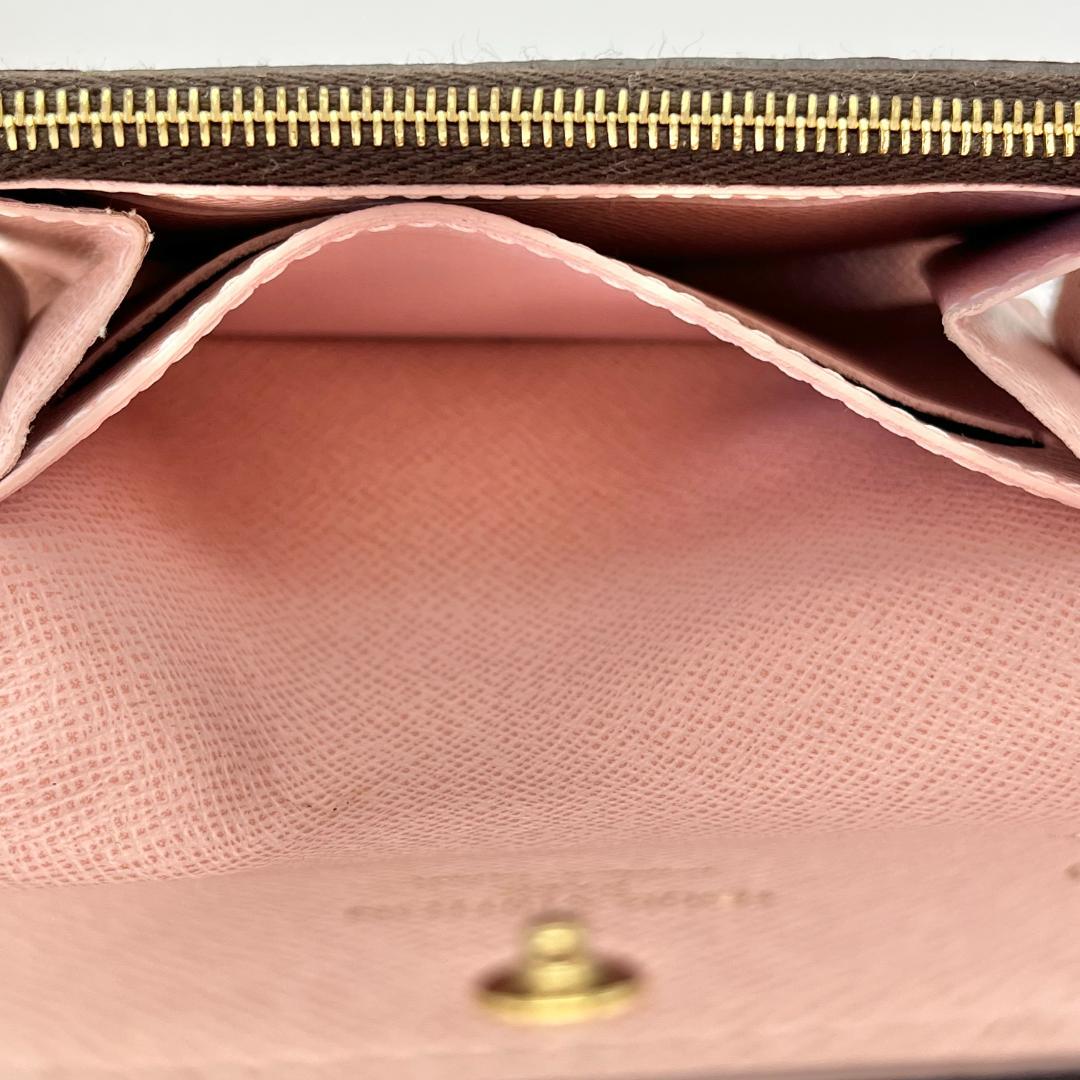 ルイヴィトン　ポルトモネ　ロザリ　モノグラム　ローズバレリーヌ　ケース