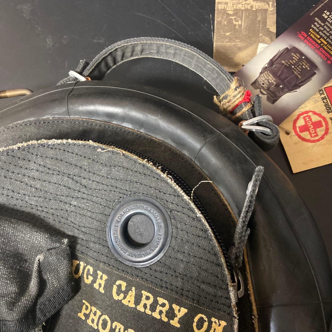 ★未使用★TOUGHミリタリ2WAYバッグゴム＆デニムリュック紐無し3ー3551