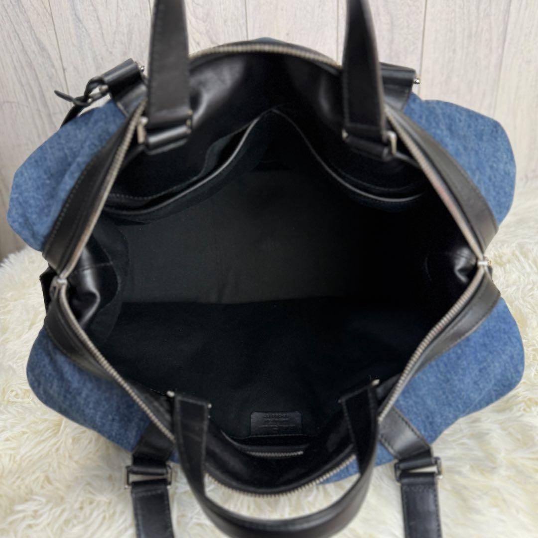 希少♡デカロゴ♡デニム仕様♡フェラガモ ガンチーニ 2way ボストンバッグ