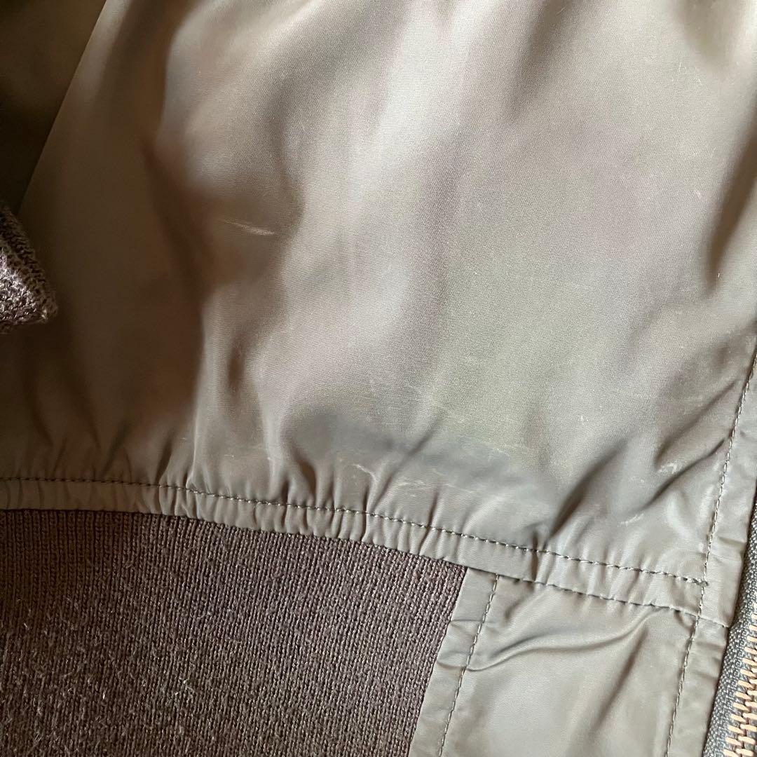 ALPHA MA-1 フライトジャケットリボンXLカーキー　グランパコアY2K