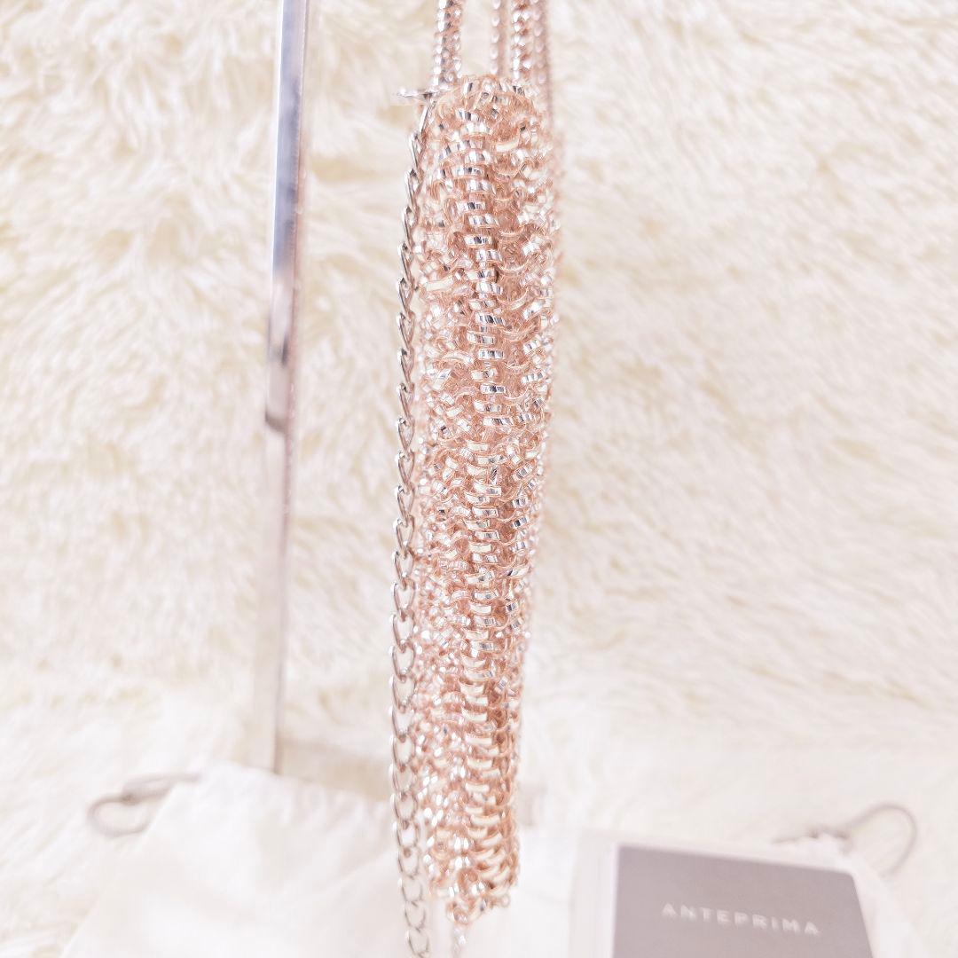 極美品✨アンテプリマ ピンク シルバー ミディアム チェーン