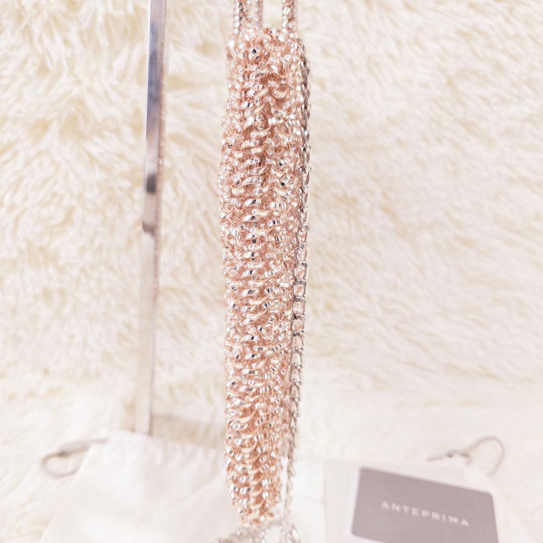 極美品✨アンテプリマ ピンク シルバー ミディアム チェーン