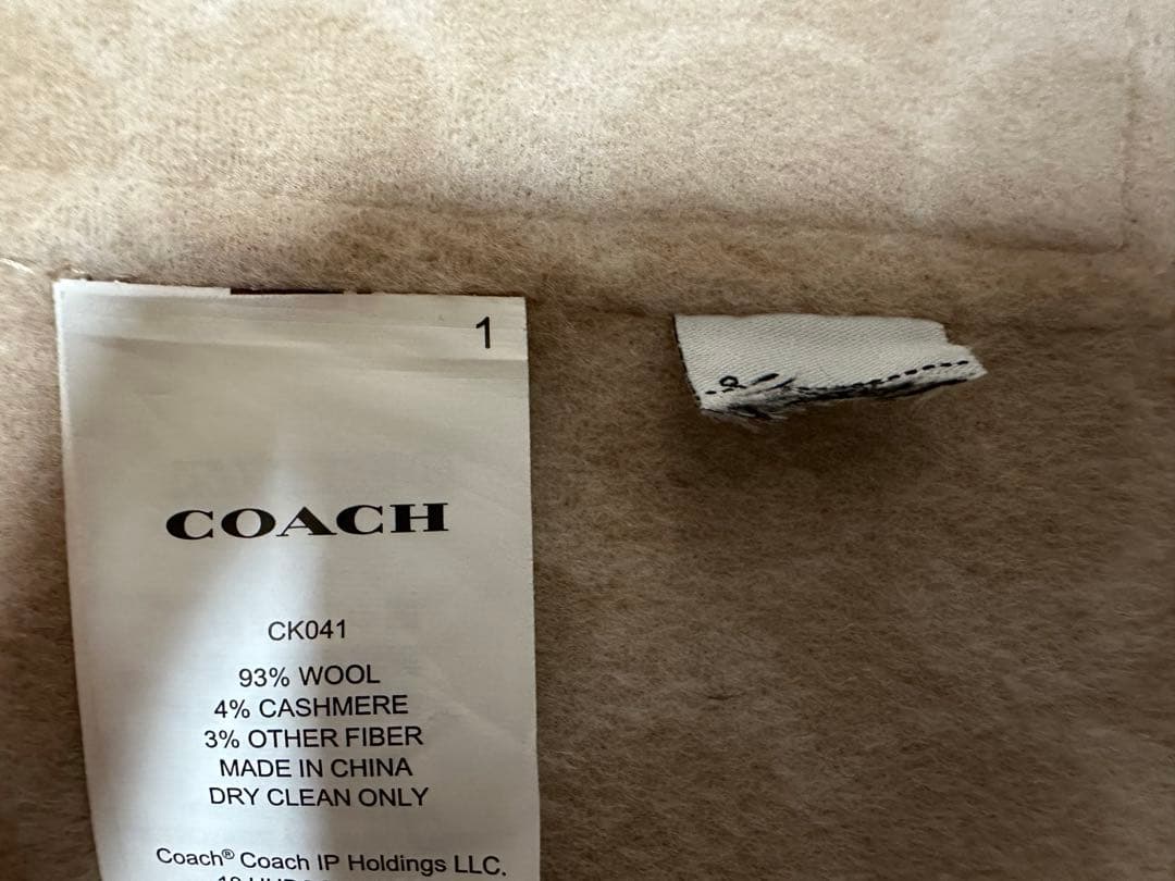 新品未使用⭐︎COACH ダブルフェイス⭐︎カシミヤ⭐︎ケープ ポンチョ　XS