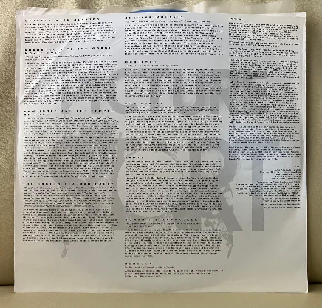 【希少•LP】Burnt By The Sun – 1st Full Album