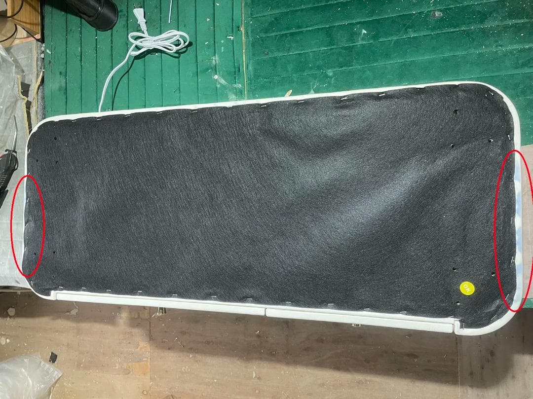 ホワイトマーブル調ドレッサーデスクのみ 訳あり品 J204-100-04