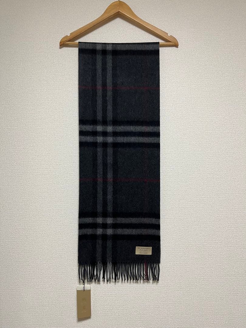 BURBERRY　バーバリー　マフラー　カシミア100％　タグ付き未使用品