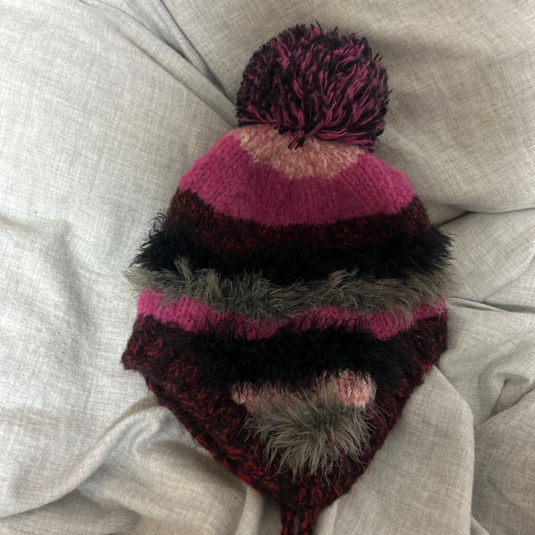 専用HYSTERIC GLAMOUR SHAGGY BORDER ニットキャップ