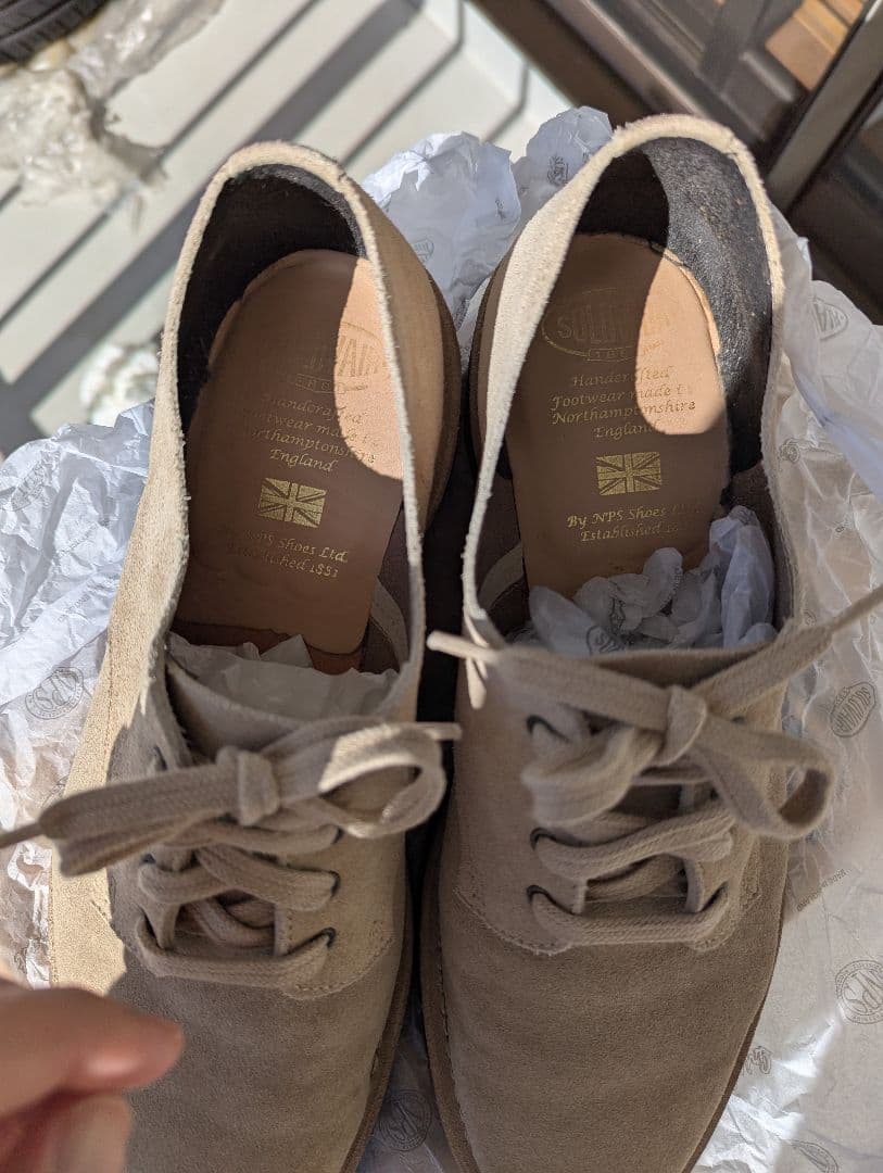 solovair ソロヴェアー 4 eyelet gibson サンドスエード