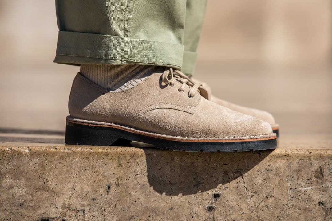 solovair ソロヴェアー 4 eyelet gibson サンドスエード