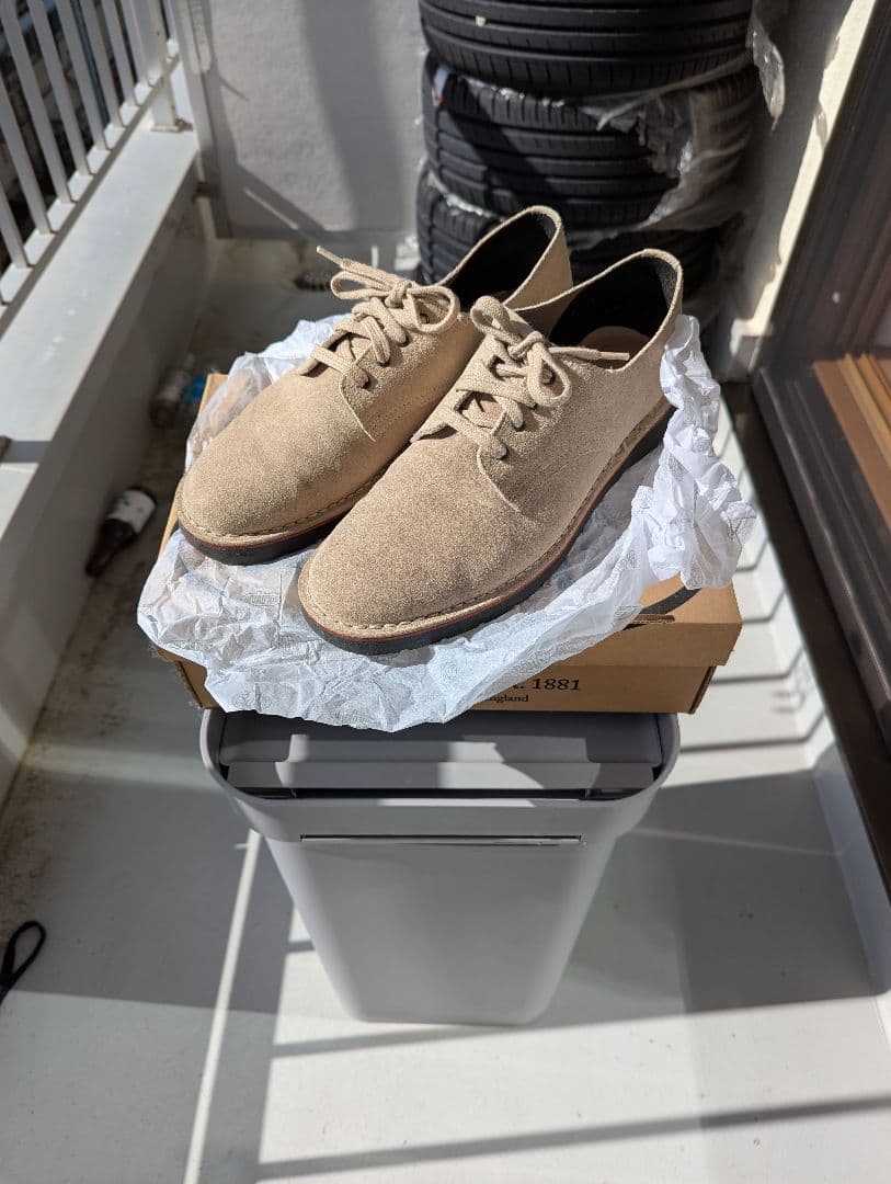 solovair ソロヴェアー 4 eyelet gibson サンドスエード