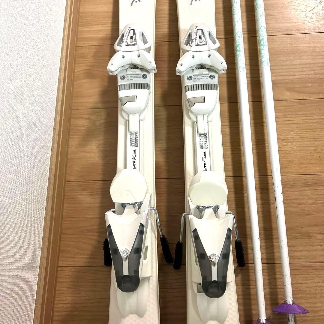 HEAD レディース スキー板 142 ストック107 セット