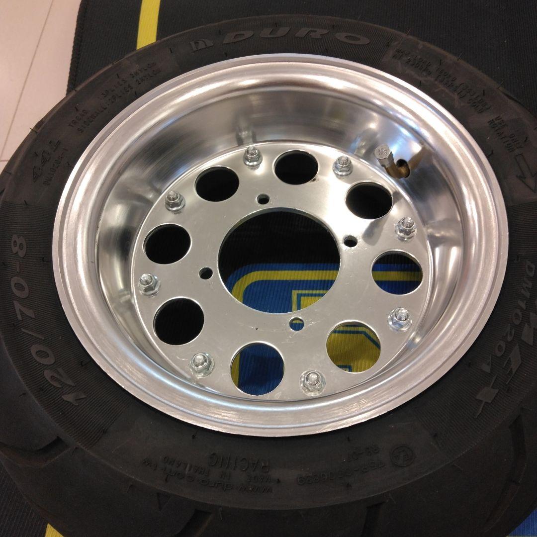 アルミホイール モンキー・ゴリラ用に8インチタイヤホイルセット、太足8インチ