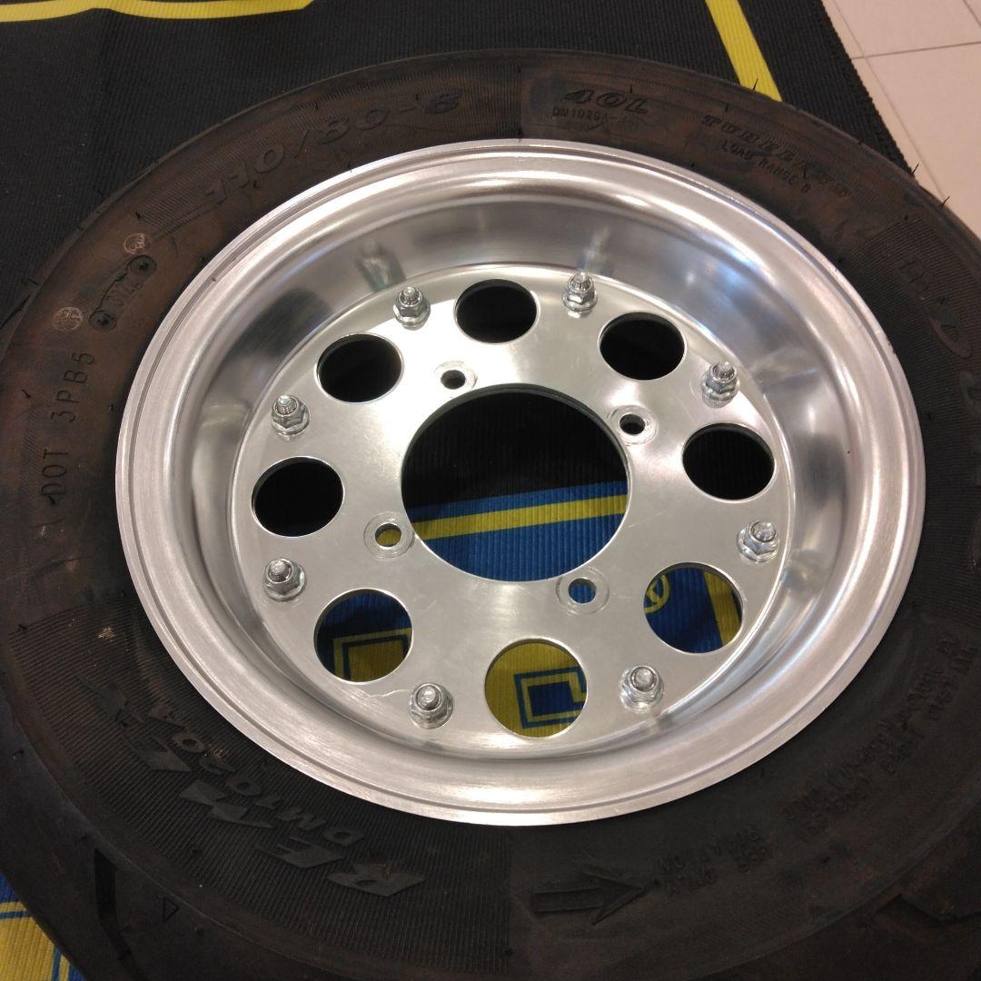 アルミホイール モンキー・ゴリラ用に8インチタイヤホイルセット、太足8インチ