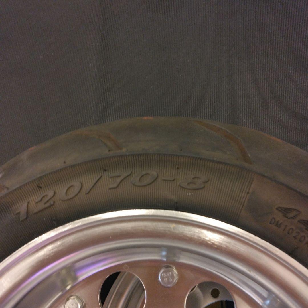 アルミホイール モンキー・ゴリラ用に8インチタイヤホイルセット、太足8インチ