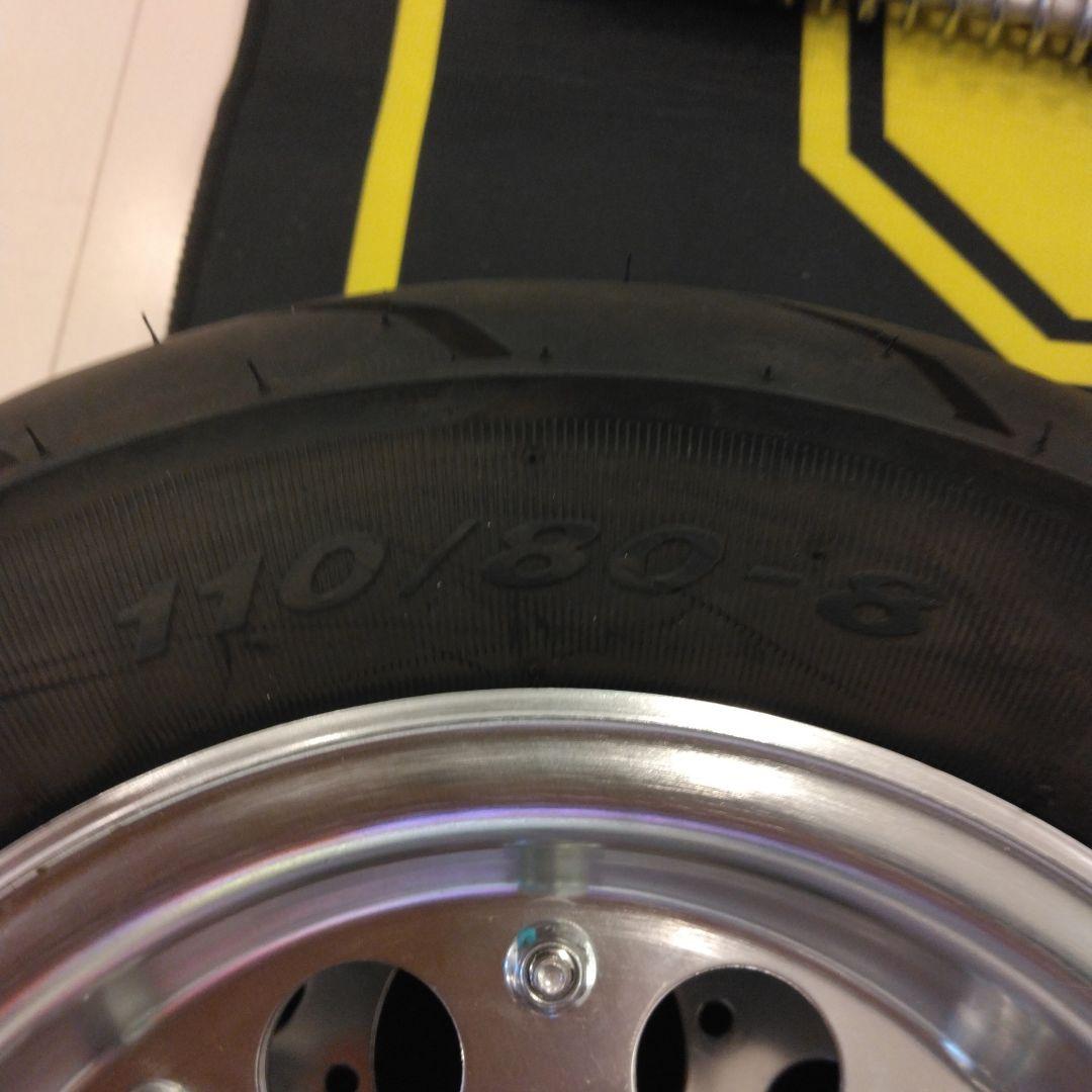 アルミホイール モンキー・ゴリラ用に8インチタイヤホイルセット、太足8インチ