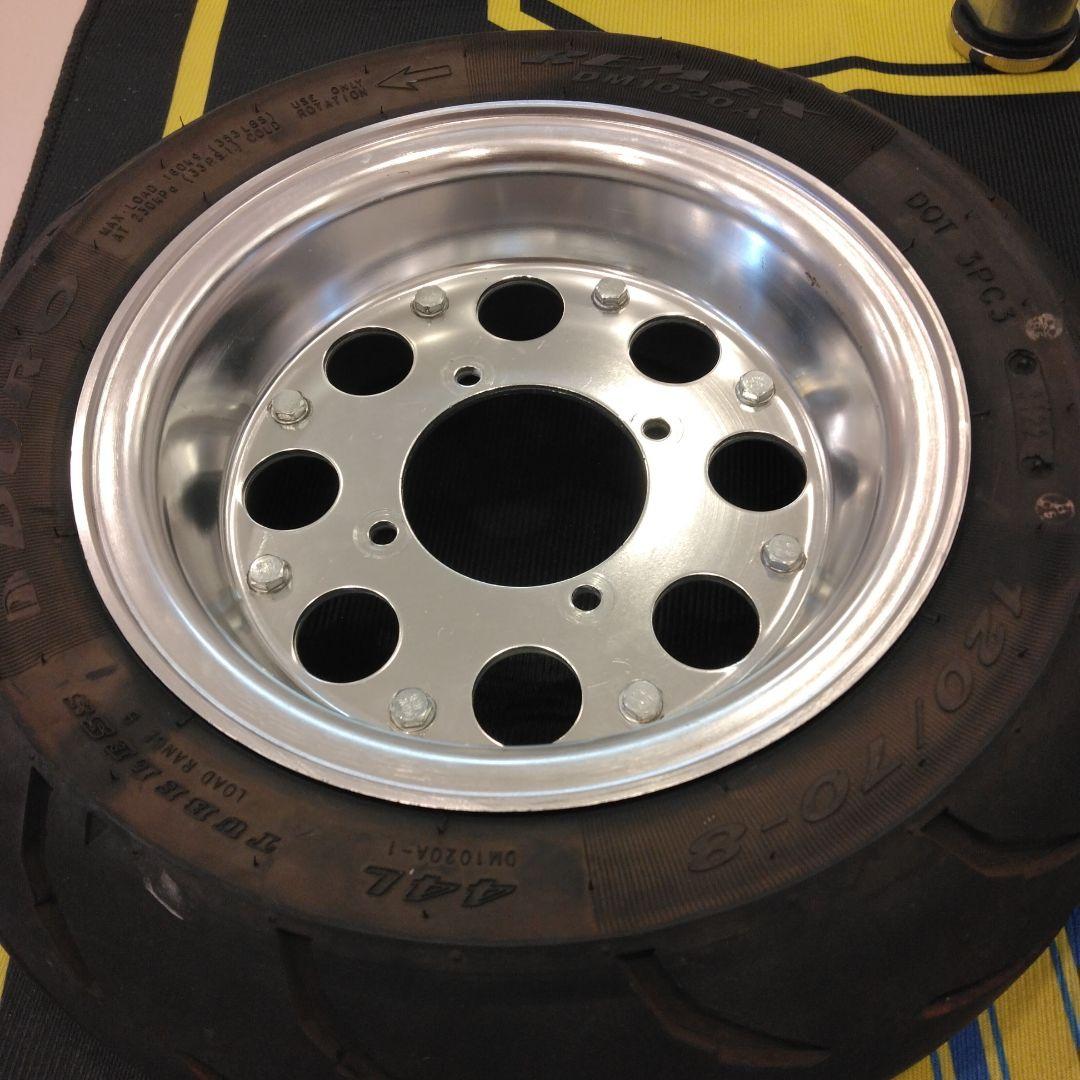 アルミホイール モンキー・ゴリラ用に8インチタイヤホイルセット、太足8インチ