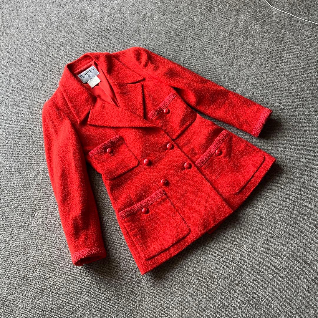 すみれ　処分価格‼️シャネル　鮮やかツイードジャケット