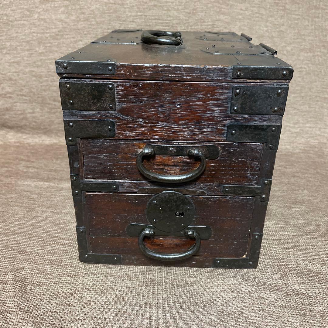 骨董 硯箱 小箪笥 枕箪笥 舟箪笥 銭箱 小引き出し
