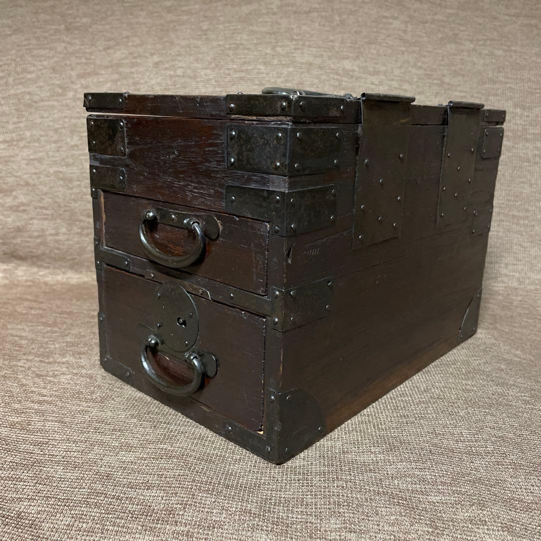 骨董 硯箱 小箪笥 枕箪笥 舟箪笥 銭箱 小引き出し