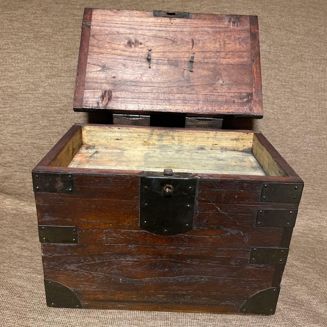 骨董 硯箱 小箪笥 枕箪笥 舟箪笥 銭箱 小引き出し