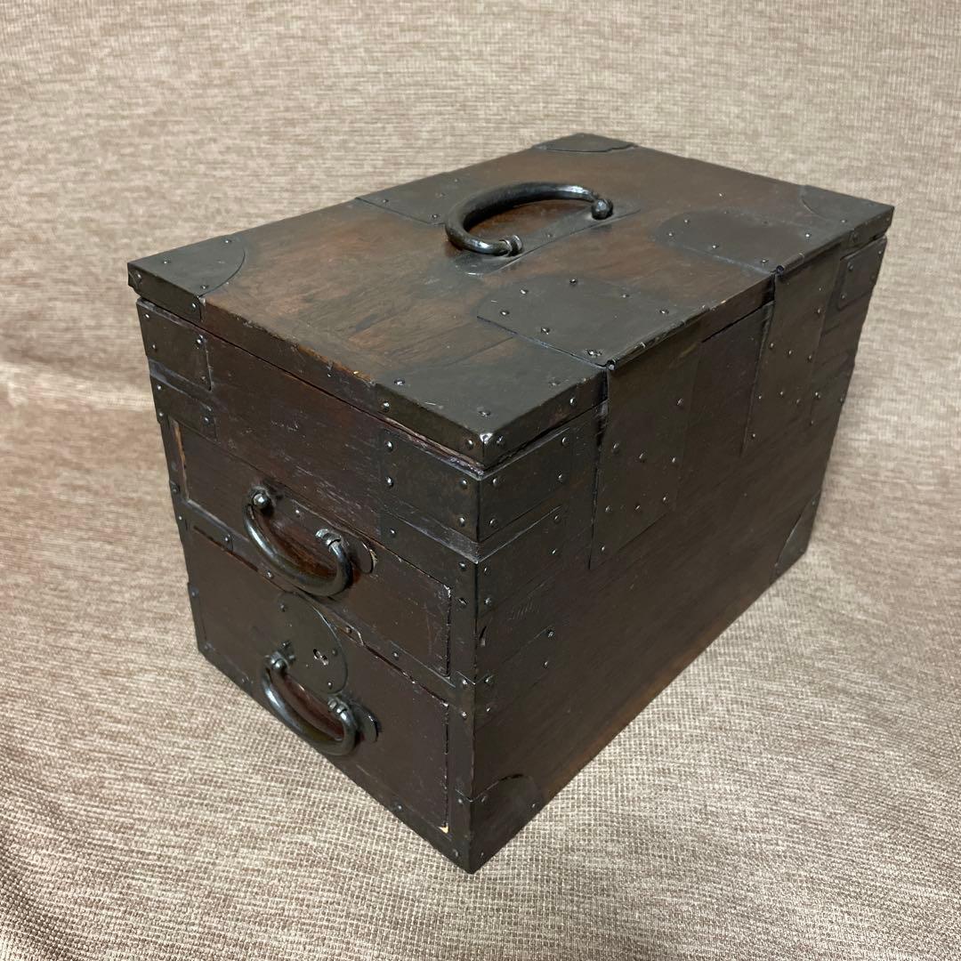 骨董 硯箱 小箪笥 枕箪笥 舟箪笥 銭箱 小引き出し