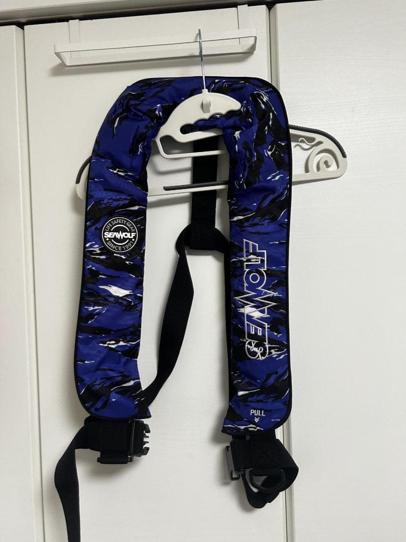ライフジャケット 桜マーク SEAWOLF(シーウルフ) ブルーカモ
