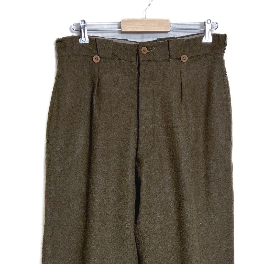 ふみちゃん専用 50s フランス軍 M52 ウールパンツ W32 L31 希少