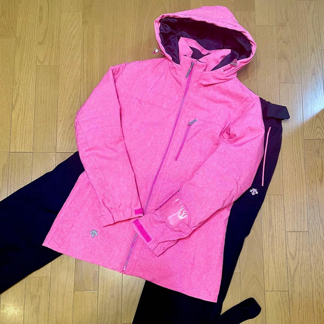 DESCENTE HEAT NAVI ピンク スキーウェア　上下セット