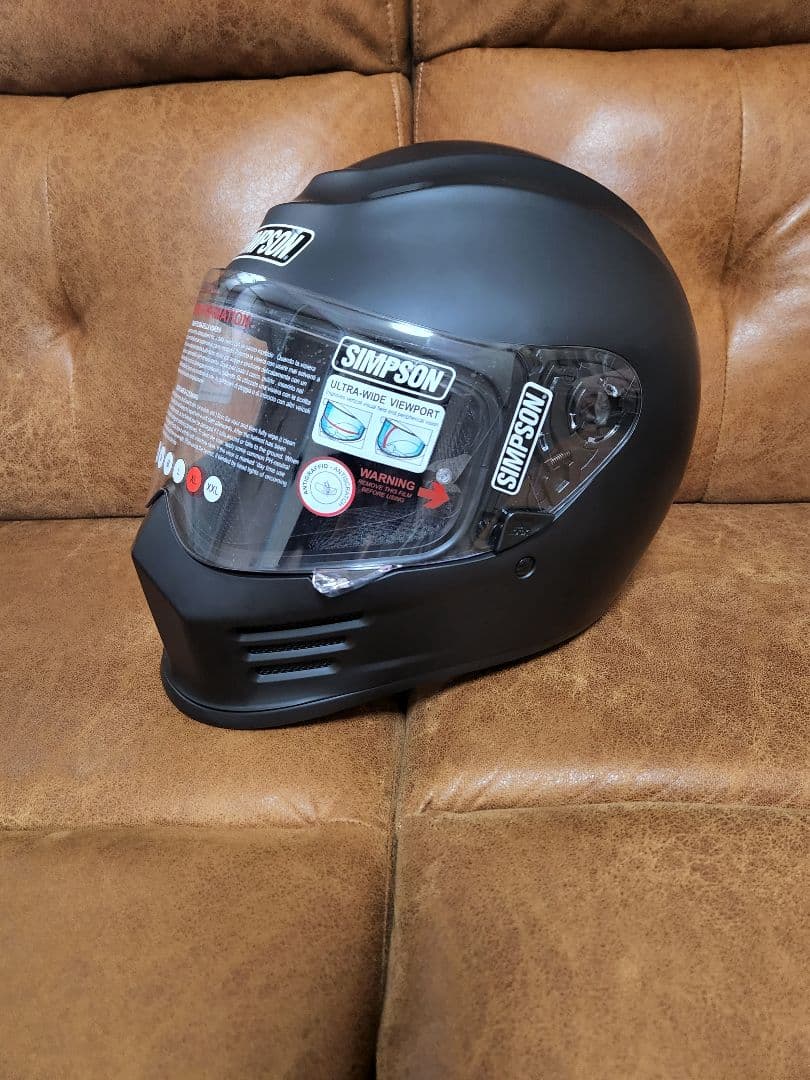新品未使用 SIMPSON SPEEDフルフェイスヘルメットマットブラック XL