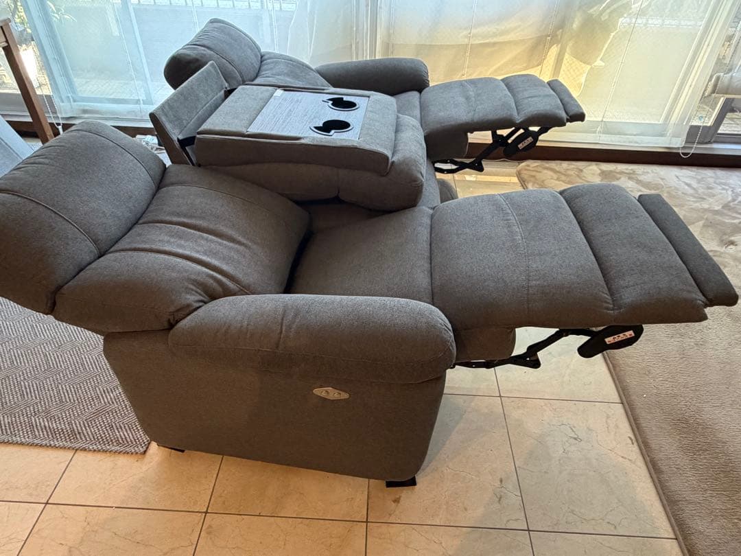 【設置費込み・たのメル便】ニトリ　電動リクライニングソファ　グラッゼ2