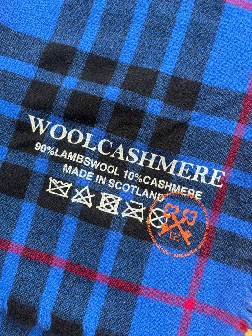 美品⭐︎ユニフォームエクスペリメントWOOLCASHMERE チェック柄マフラー