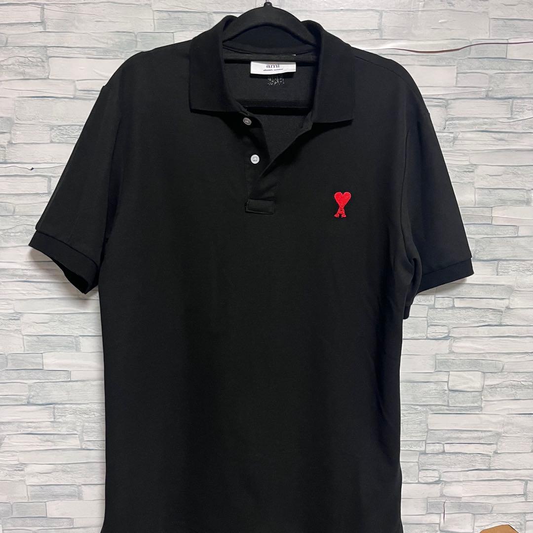 【美品✨】AMI PARIS 半袖ポロシャツ Mサイズ