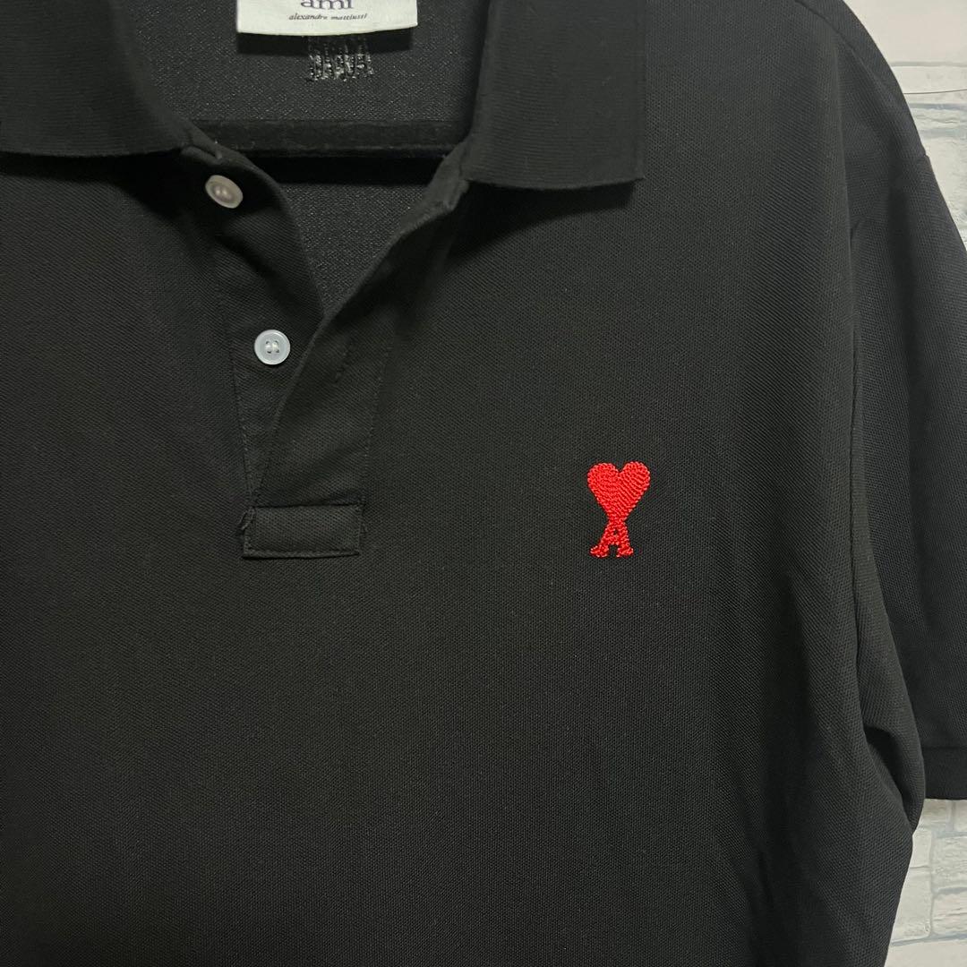 【美品✨】AMI PARIS 半袖ポロシャツ Mサイズ