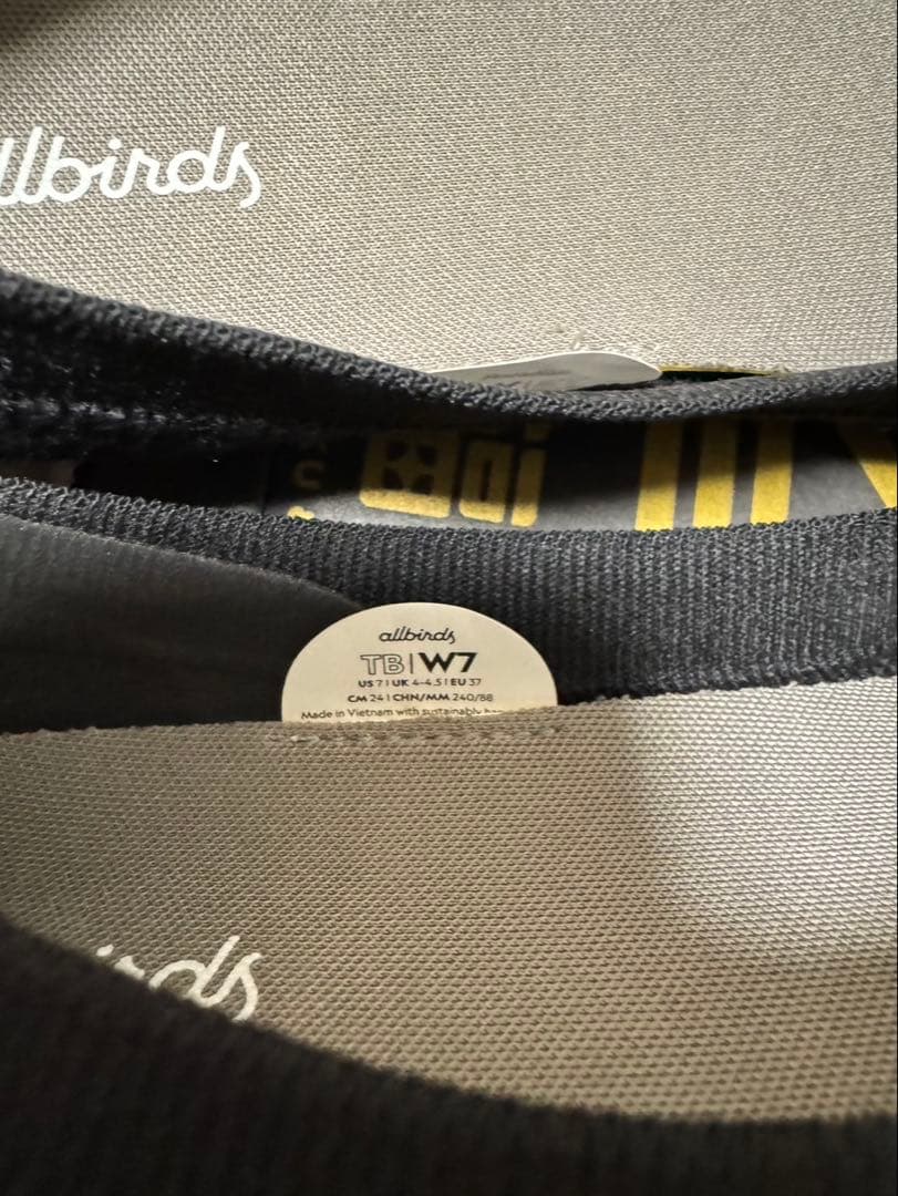 オールバーズ 24cm フラットシューズ 黒 ブラック