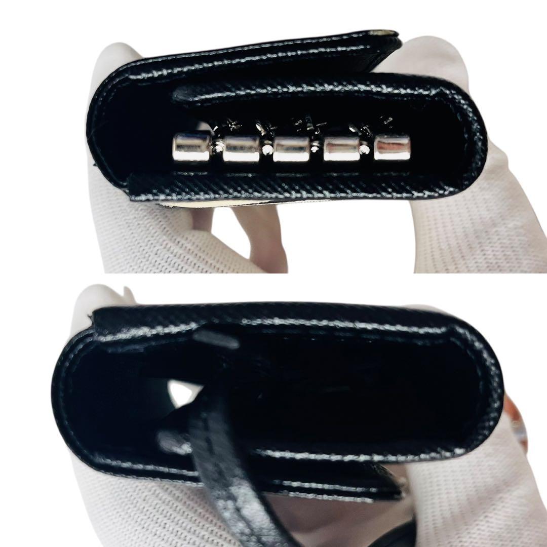 ほぼ未使用✨ BURBERRY バーバリー キーケース 4連 ノバチェック 黒