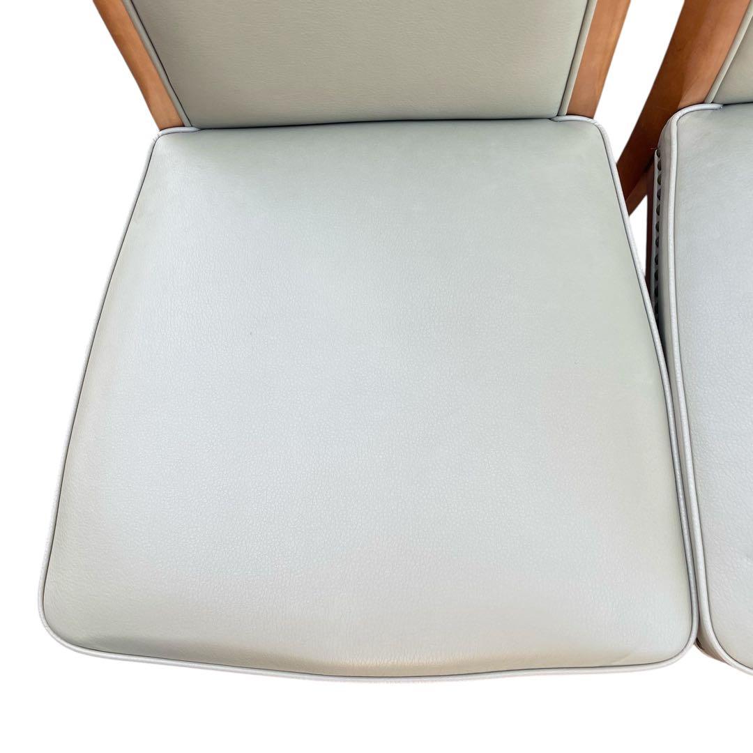 2脚　maruni マルニ ベルサイユ ダイニングチェア 椅子 鋲打ち 猫脚