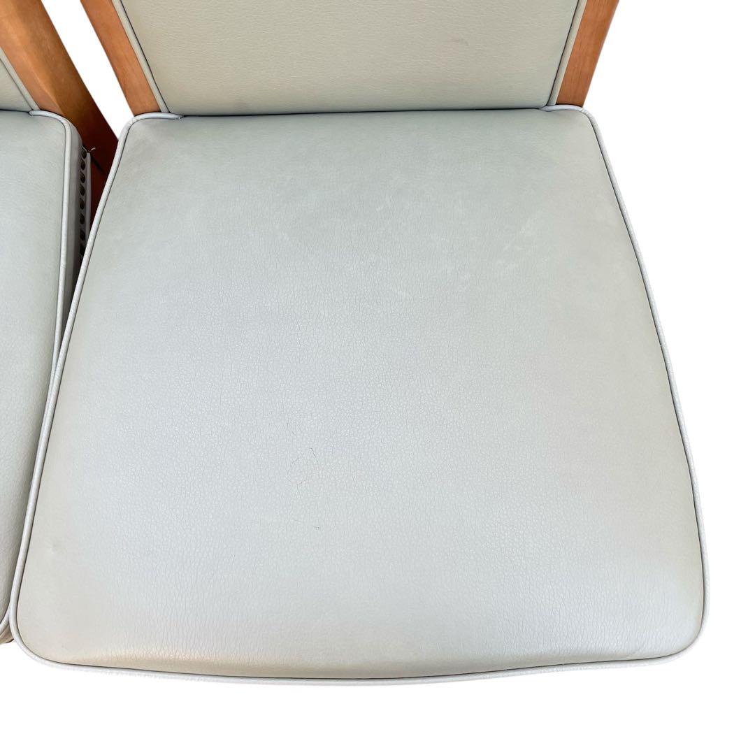 2脚　maruni マルニ ベルサイユ ダイニングチェア 椅子 鋲打ち 猫脚