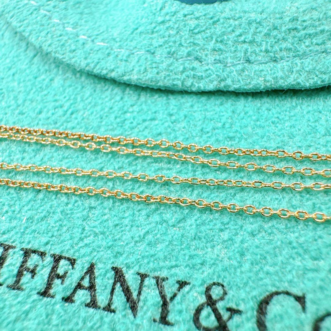 美品 オールドティファニー レター イニシャル i ネックレス k18 ゴールド