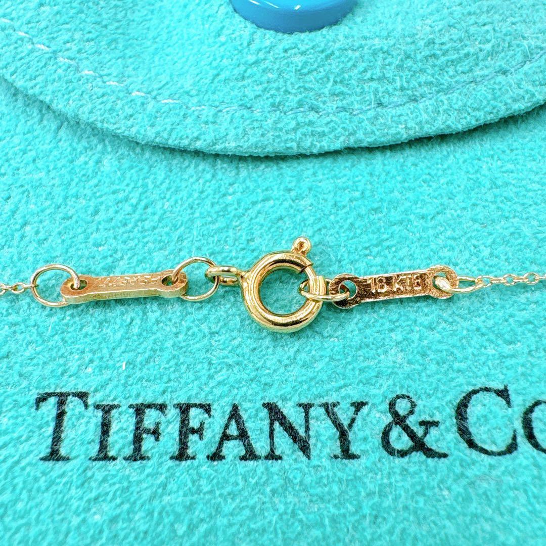 美品 オールドティファニー レター イニシャル i ネックレス k18 ゴールド