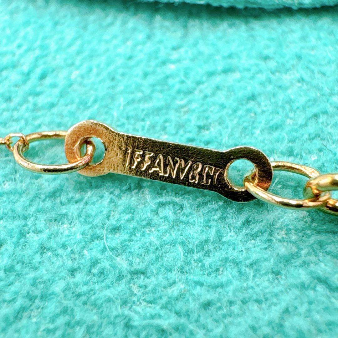 美品 オールドティファニー レター イニシャル i ネックレス k18 ゴールド