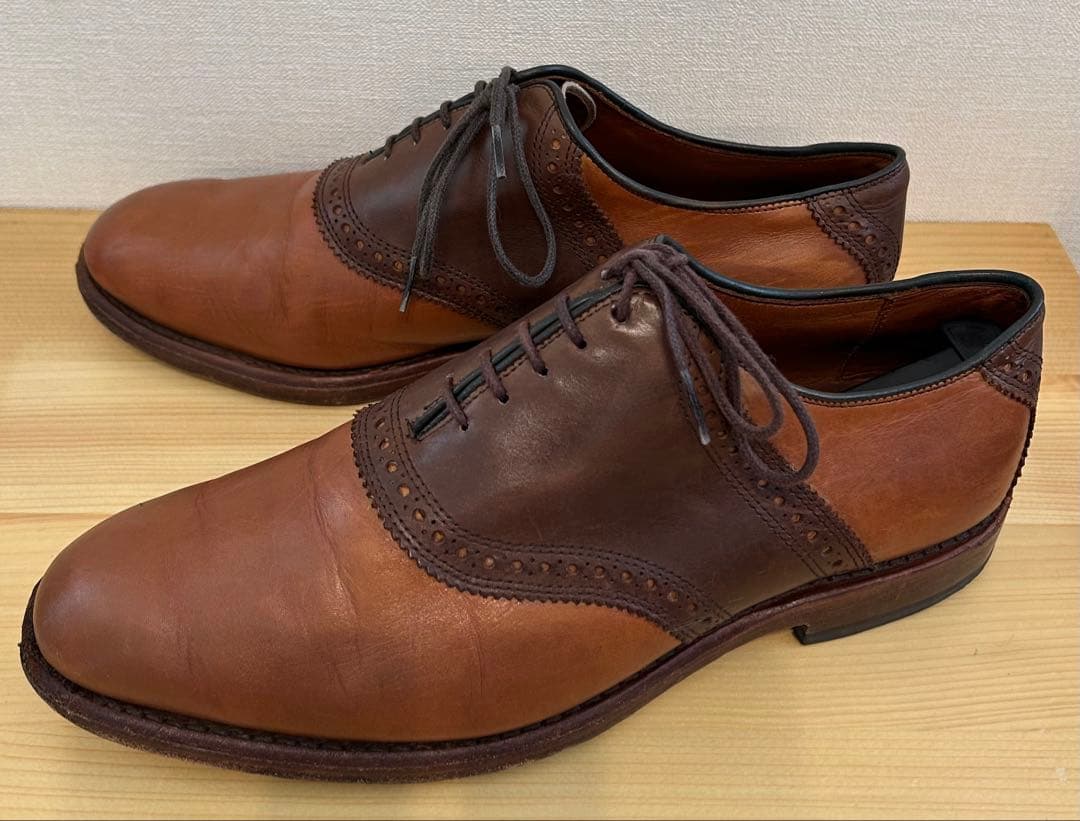 Allen Edmonds Shelton コンビ サドルシューズ US8