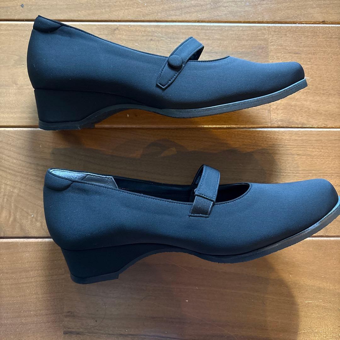 Miss Kyouko ブラックウェッジヒール　フォーマル