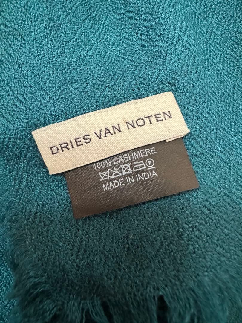 DRIES VAN NOTEN ダークグリーン　　カシミヤ　ストール　マフラー