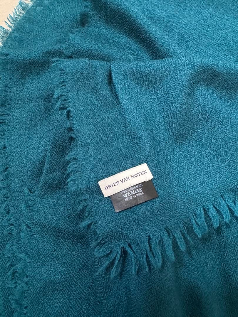 DRIES VAN NOTEN ダークグリーン　　カシミヤ　ストール　マフラー