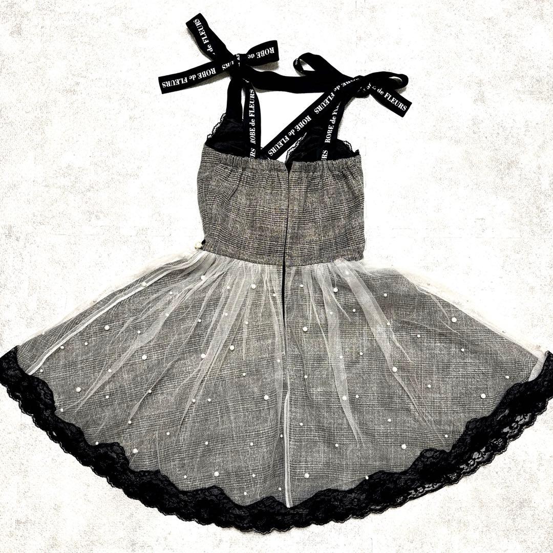 ROBE de FLEURS ローブドフルール フレアミニドレス