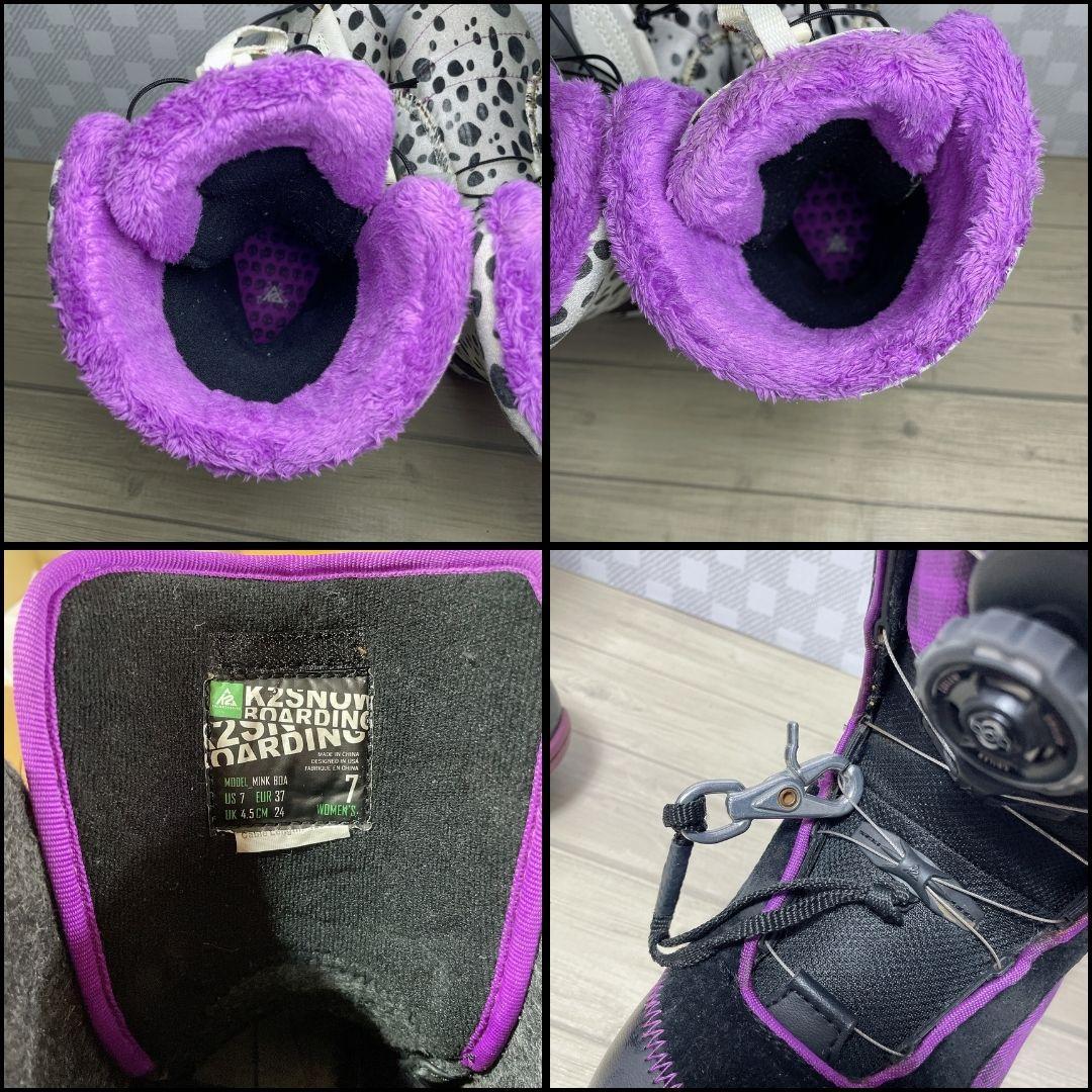 【可愛い♪】スノーボード ブーツ「K2 MINK BOA」24cm レディース