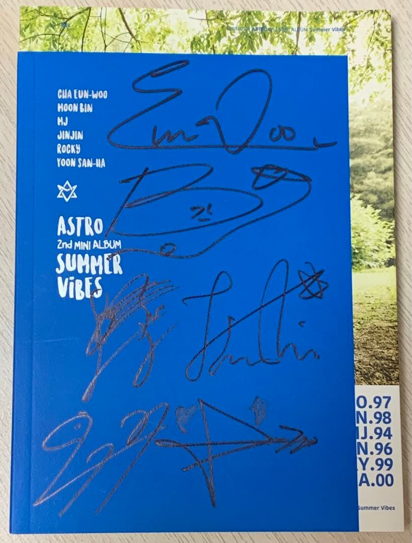 ASTRO アストロ SUMMER ViBES 直筆サイン入りアルバム